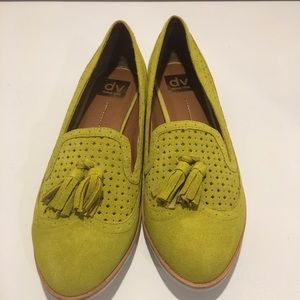 Dolce Vita Chartreuse Suede Flats/Loafers
